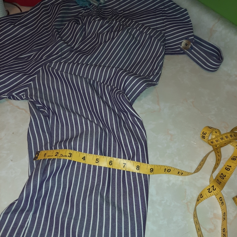 Striped Wide-Leg Overalls - Black & White - Picture 6 of 9